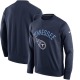 Tennessee Titans Men's Navy Sideline Circuit Performance Sweatshirt