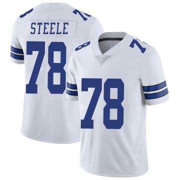 Terence Steele Men's White Limited Vapor Untouchable Jersey