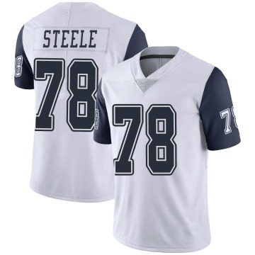 Terence Steele Youth White Limited Color Rush Vapor Untouchable Jersey