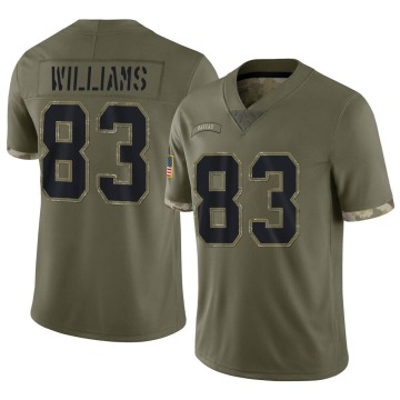 Terrance Williams Men's Olive Limited 2022 Salute To Service Jersey