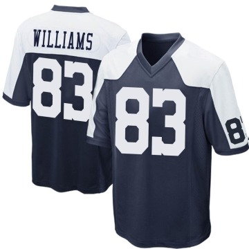 Terrance Williams Youth Navy Blue Game Throwback Jersey