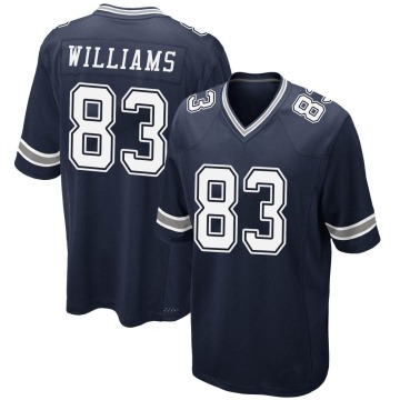 Terrance Williams Youth Navy Game Team Color Jersey