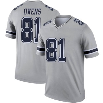 Terrell Owens Youth Gray Legend Inverted Jersey