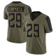 Tevaughn Campbell Men's Olive Limited 2021 Salute To Service Jersey