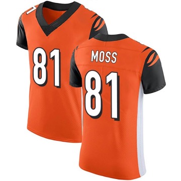 Thaddeus Moss Men's Orange Elite Alternate Vapor Untouchable Jersey