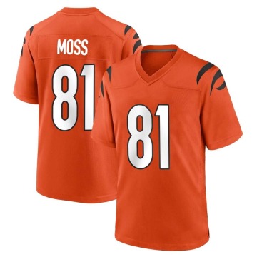 Thaddeus Moss Men's Orange Game Jersey