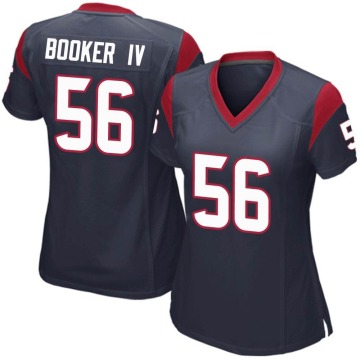 Thomas Booker IV Women's Navy Blue Game Team Color Jersey