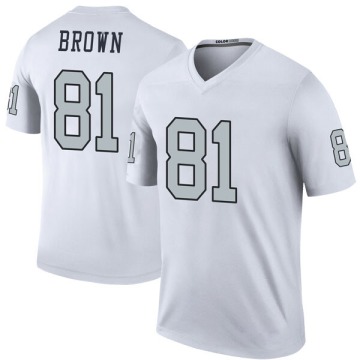 Tim Brown Youth White Legend Color Rush Jersey