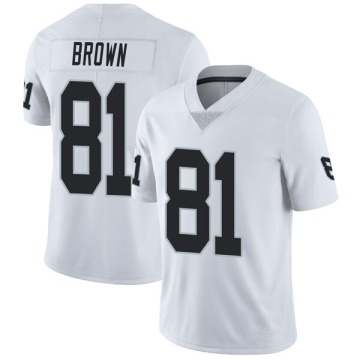 Tim Brown Youth White Limited Vapor Untouchable Jersey