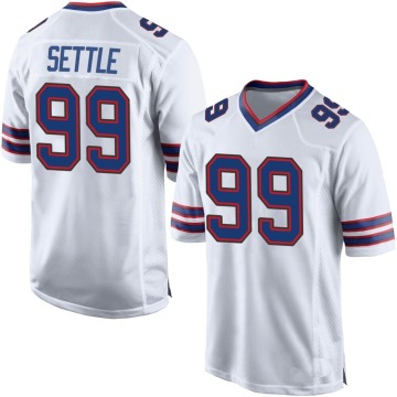 Tim Settle Youth White Game Jersey