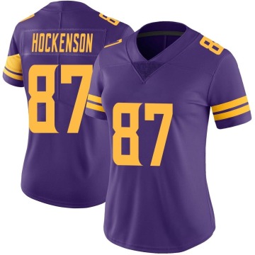 T.J. Hockenson Women's Purple Limited Color Rush Jersey