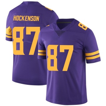 T.J. Hockenson Youth Purple Limited Color Rush Jersey
