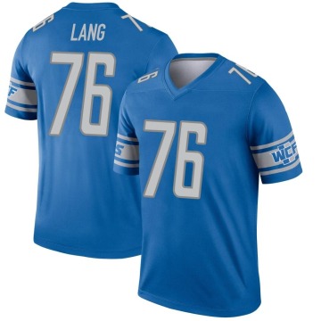 T.J. Lang Men's Blue Legend Jersey