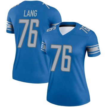 T.J. Lang Women's Blue Legend Jersey
