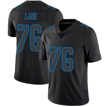 T.J. Lang Youth Black Impact Limited Jersey