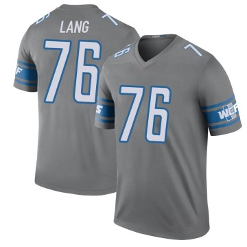T.J. Lang Youth Legend Color Rush Steel Jersey