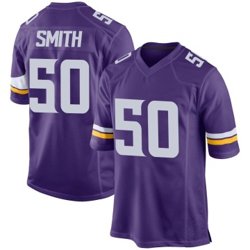 T.J. Smith Men's Purple Game Team Color Jersey