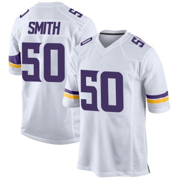 T.J. Smith Youth White Game Jersey