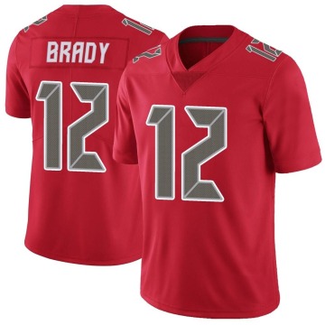 Tom Brady Men's Red Limited Color Rush Jersey