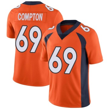 Tom Compton Men's Orange Limited Team Color Vapor Untouchable Jersey