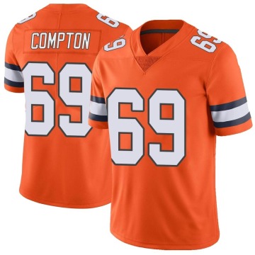 Tom Compton Youth Orange Limited Color Rush Vapor Untouchable Jersey