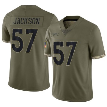 Tom Jackson Youth Olive Limited 2022 Salute To Service Jersey