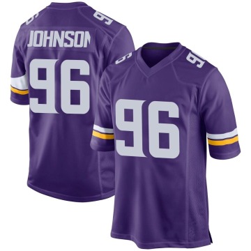 Tom Johnson Men's Purple Game Team Color Jersey