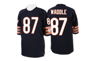 Tom Waddle Men's Blue Authentic Team Color Throwback Jersey