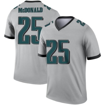 Tommy McDonald Youth Legend Silver Inverted Jersey