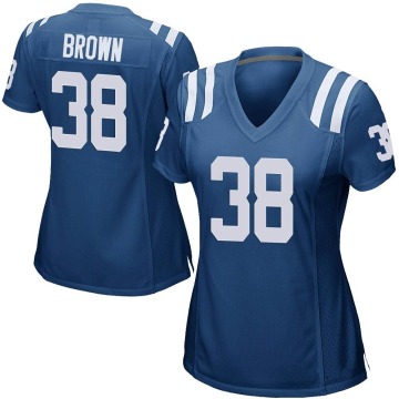 Tony Brown Women's Royal Blue Game Team Color Jersey