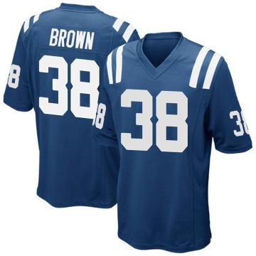 Tony Brown Youth Royal Blue Game Team Color Jersey