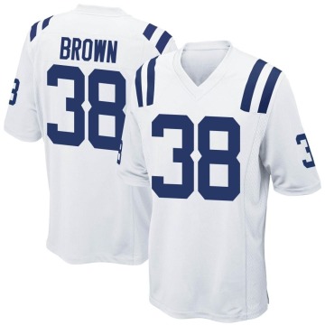 Tony Brown Youth White Game Jersey