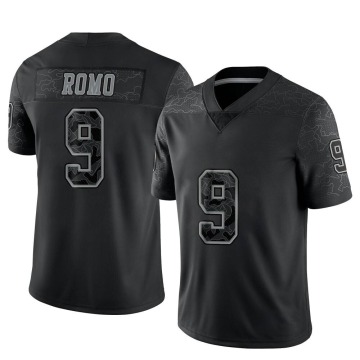 Tony Romo Men's Black Limited Reflective Jersey
