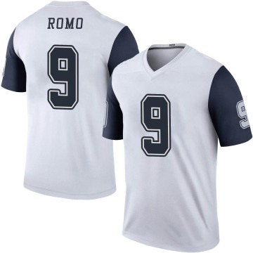 Tony Romo Men's White Legend Color Rush Jersey