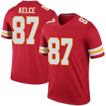 Travis Kelce Youth Red Legend Color Rush Jersey