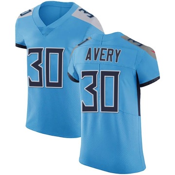 Tre Avery Men's Light Blue Elite Team Color Vapor Untouchable Jersey