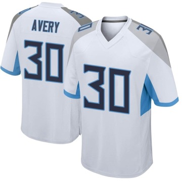 Tre Avery Youth White Game Jersey