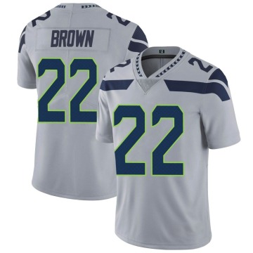 Tre Brown Youth Brown Limited Gray Alternate Vapor Untouchable Jersey