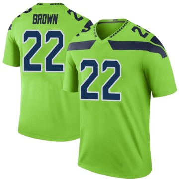 Tre Brown Youth Green Legend Color Rush Neon Jersey
