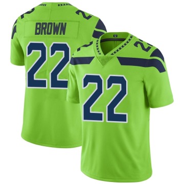 Tre Brown Youth Green Limited Color Rush Neon Jersey