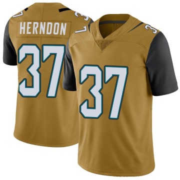 Tre Herndon Youth Gold Limited Color Rush Vapor Untouchable Jersey
