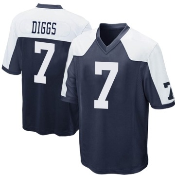 Trevon Diggs Youth Navy Blue Game Throwback Jersey