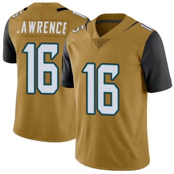 Trevor Lawrence Youth Gold Limited Color Rush Vapor Untouchable Jersey
