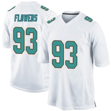 Trey Flowers Youth White Game Jersey