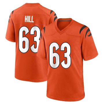 Trey Hill Men's Orange Game Jersey