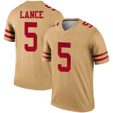 Trey Lance Youth Gold Legend Inverted Jersey