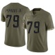 Trey Pipkins III Youth Olive Limited 2022 Salute To Service Jersey