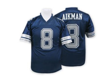 Troy Aikman Men's Navy Blue Authentic Throwback Jersey