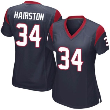 Troy Hairston Women's Navy Blue Game Team Color Jersey