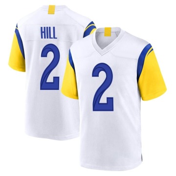 Troy Hill Men's White Game Jersey